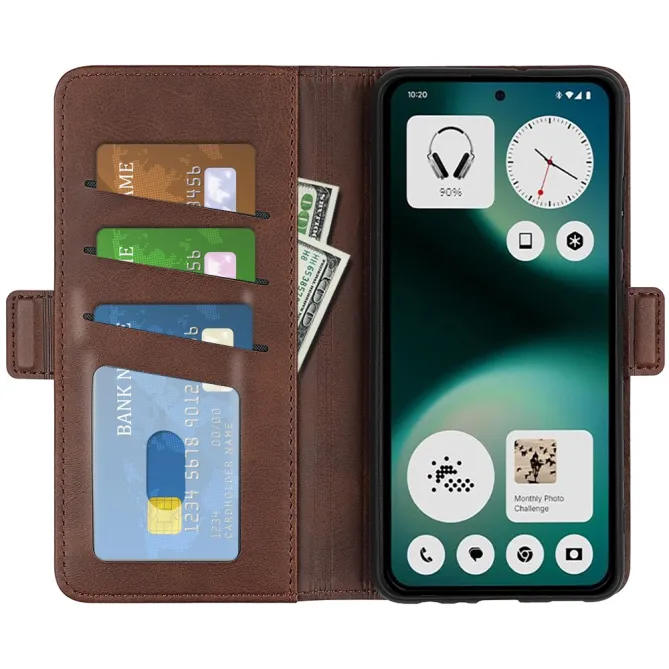 Housse Nothing Phone (3a) Lite revêtement simili cuir mat