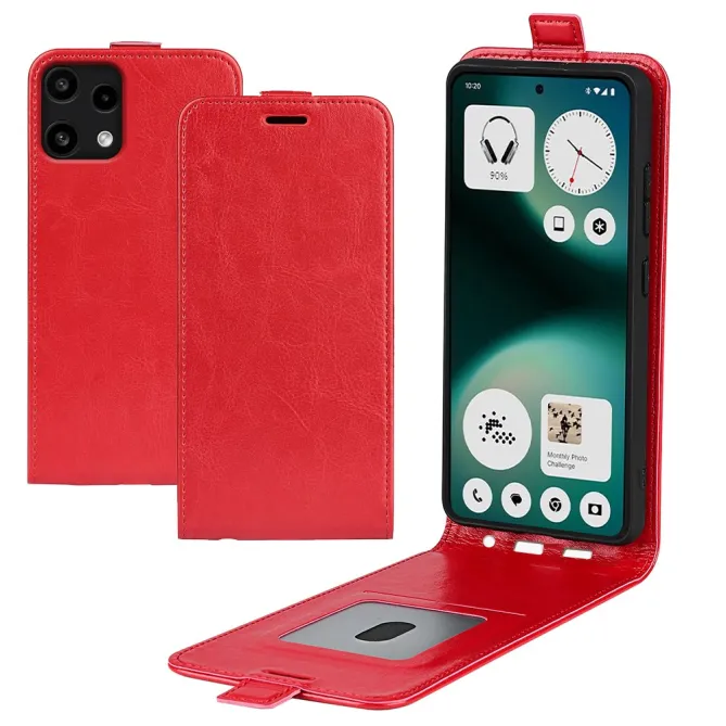 Housse Verticale Nothing Phone (3a) Lite à Clapet Magnétique avec Porte-Carte