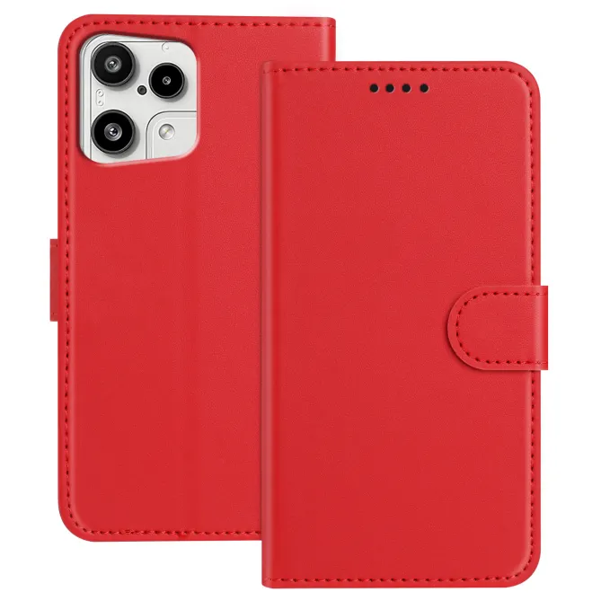 Housse Nothing Phone (3a) Lite Effet Cuir avec Coutures Apparentes