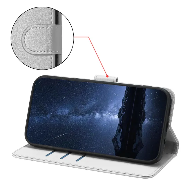 Housse Nothing Phone (3a) Lite Effet Cuir avec Coutures Apparentes