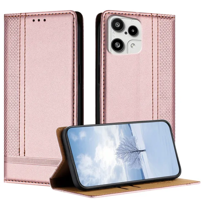 Flip Cover Nothing Phone (3a) Lite Lignes Structurées avec Porte-Cartes