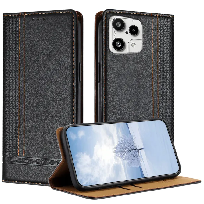 Flip Cover Nothing Phone (3a) Lite Lignes Structurées avec Porte-Cartes