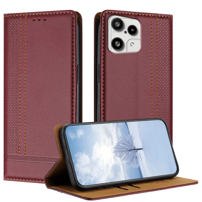 Flip Cover Nothing Phone (3a) Lite Lignes Structurées avec Porte-Cartes