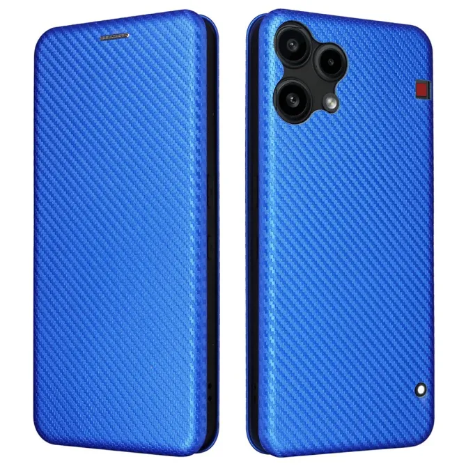 Flip Cover Nothing Phone (3a) Lite Simili Cuir Style Fibre de Carbone