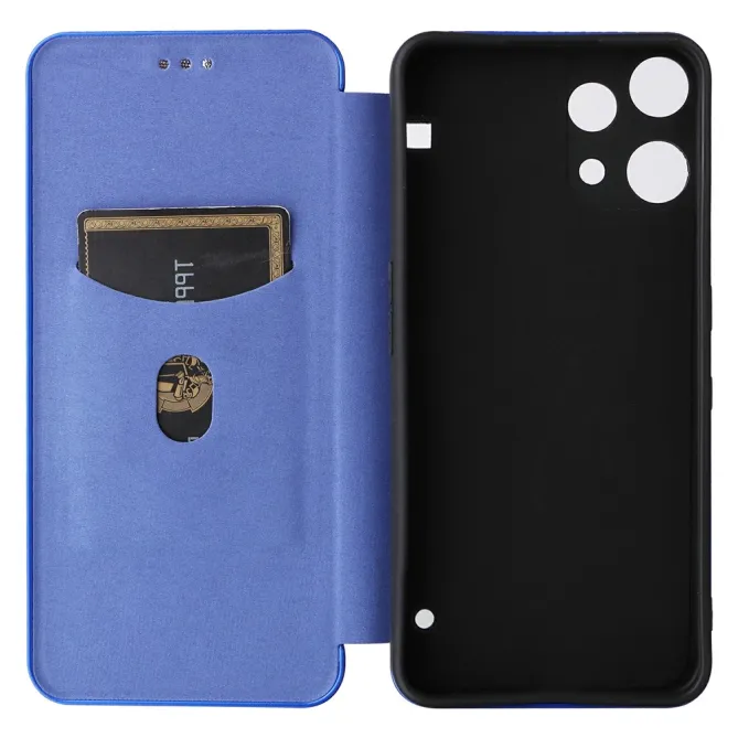 Flip Cover Nothing Phone (3a) Lite Simili Cuir Style Fibre de Carbone