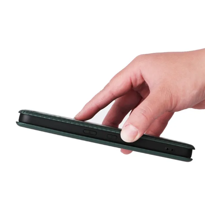 Flip Cover Nothing Phone (3a) Lite Simili Cuir Style Fibre de Carbone