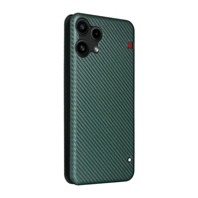 Flip Cover Nothing Phone (3a) Lite Simili Cuir Style Fibre de Carbone