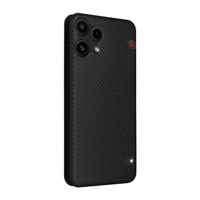 Flip Cover Nothing Phone (3a) Lite Simili Cuir Style Fibre de Carbone