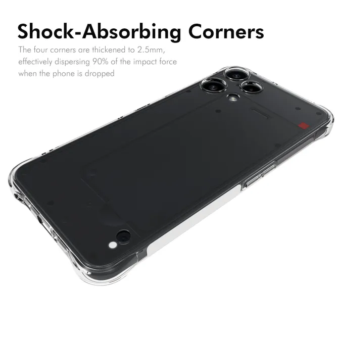 Coque Nothing Phone (3a) Lite Transparente Antichoc avec Coins Renforcés