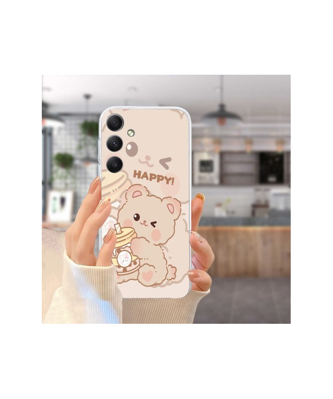 Coque pour Samsung Galaxy A05s 4G Petit Ours Joyeux