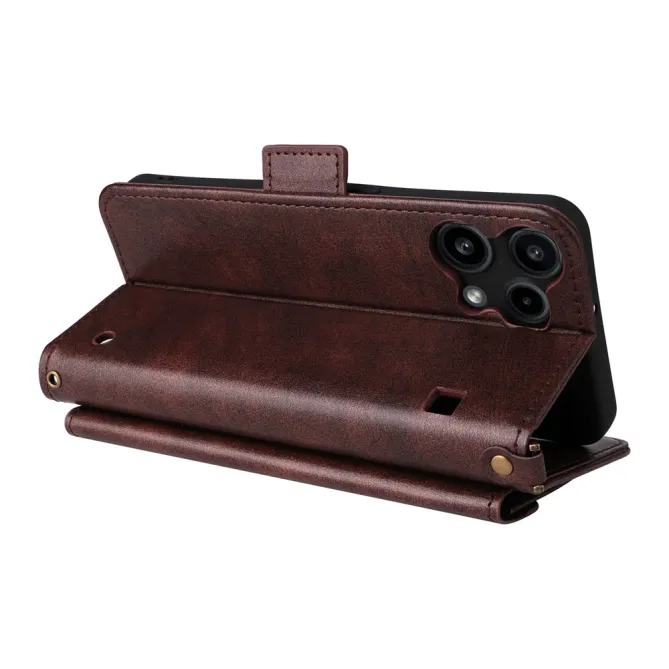 Housse Nothing Phone (3a) Lite Portefeuille avec Bandoulière et Poche Frontale