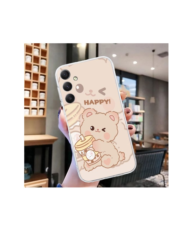 Coque pour Samsung Galaxy A05s 4G Petit Ours Joyeux