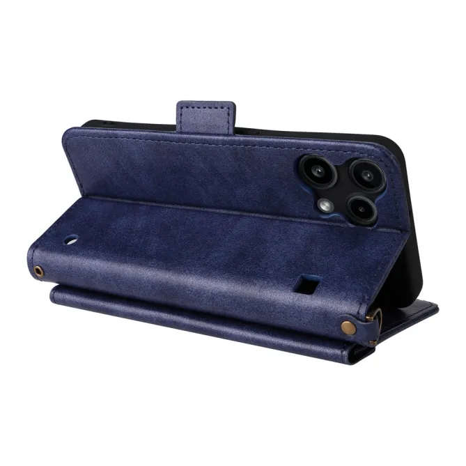 Housse Nothing Phone (3a) Lite Portefeuille avec Bandoulière et Poche Frontale