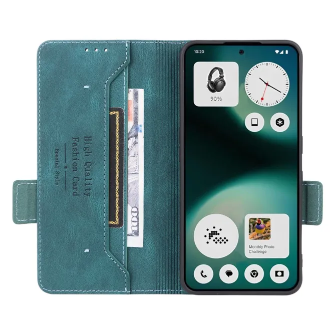Housse Nothing Phone (3a) Lite Portefeuille avec Bijou de Finition