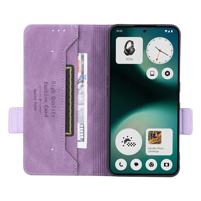 Housse Nothing Phone (3a) Lite Portefeuille avec Bijou de Finition
