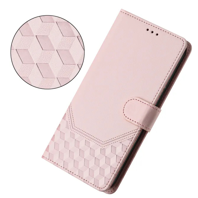 Housse Nothing Phone (3a) Lite Portefeuille Motif Géométrique Relief