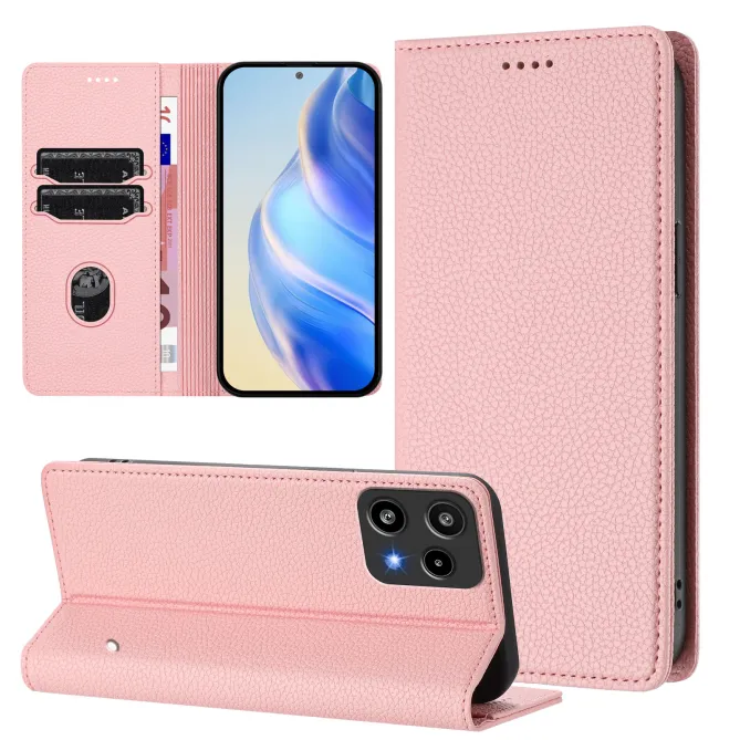 Flip Cover Nothing Phone (3a) Lite Portefeuille RFID Effet Cuir Litchi