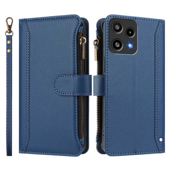 Housse Nothing Phone (3a) Lite avec Lanière | 9 Cartes à Fermeture Zippée