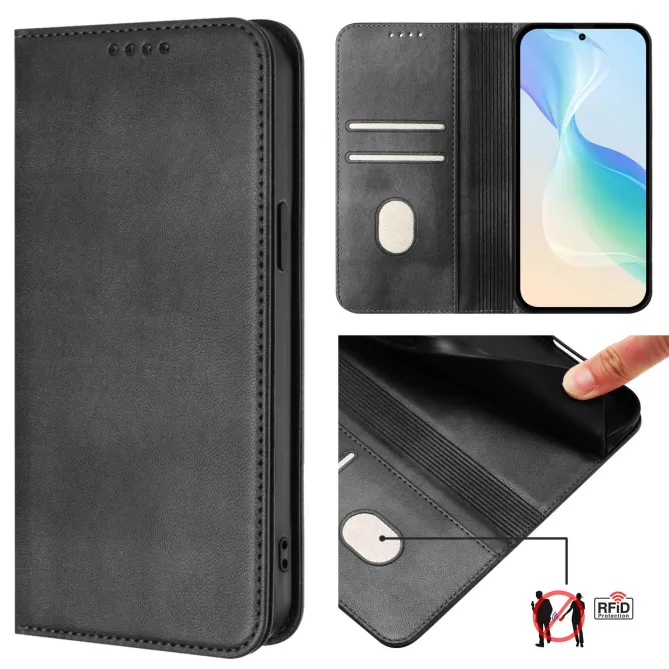 Flip Cover Nothing Phone (3a) Lite Portefeuille RFID Effet Cuir Vintage