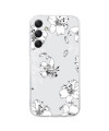 Coque Samsung Galaxy A05s Florale en Noir et Blanc