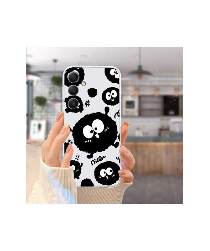 Coque Samsung Galaxy A05s Motif Moutons Noirs