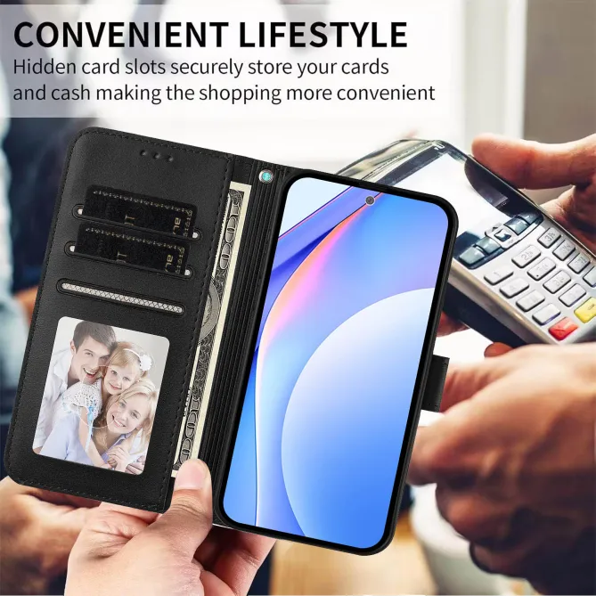 Housse Nothing Phone (3a) Lite Portefeuille RFID Effet Cuir Grainé