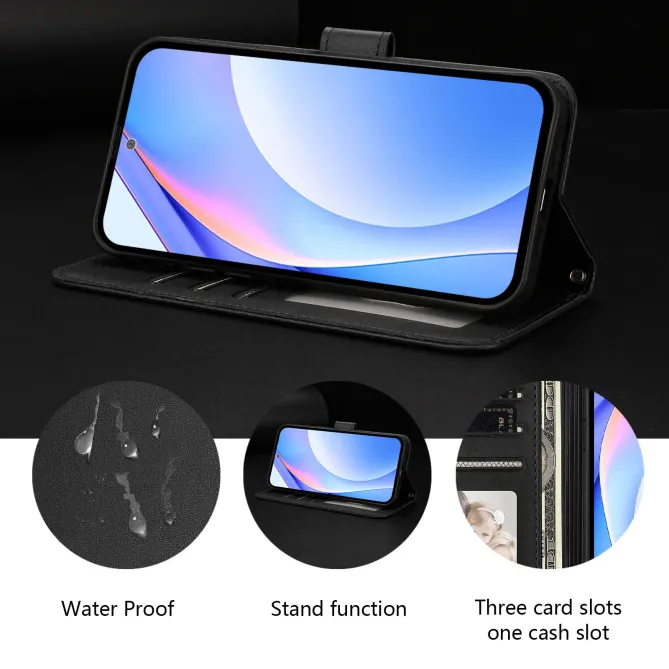 Housse Nothing Phone (3a) Lite Portefeuille RFID Effet Cuir Grainé