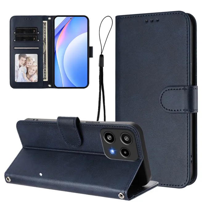 Housse Nothing Phone (3a) Lite Portefeuille RFID Effet Cuir Grainé