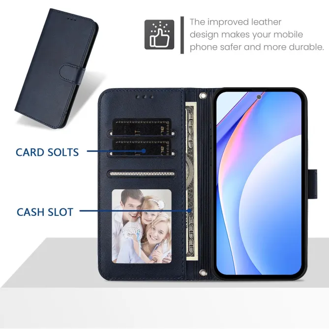 Housse Nothing Phone (3a) Lite Portefeuille RFID Effet Cuir Grainé