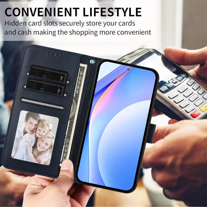 Housse Nothing Phone (3a) Lite Portefeuille RFID Effet Cuir Grainé