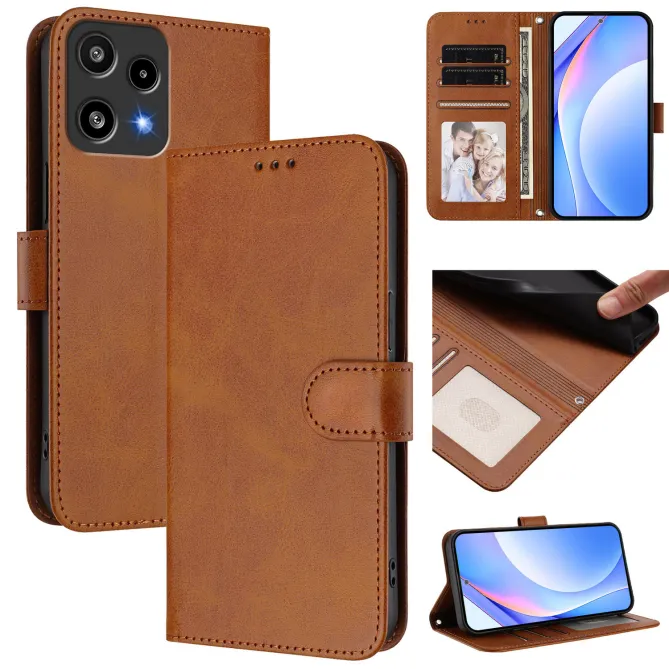 Housse Nothing Phone (3a) Lite Portefeuille RFID Effet Cuir Grainé