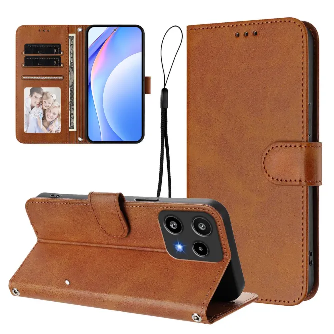 Housse Nothing Phone (3a) Lite Portefeuille RFID Effet Cuir Grainé