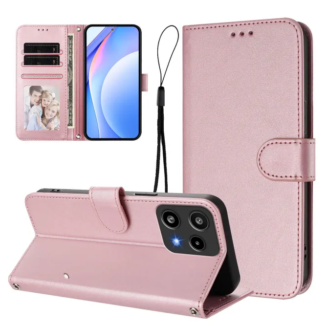 Housse Nothing Phone (3a) Lite Portefeuille RFID Effet Cuir Grainé