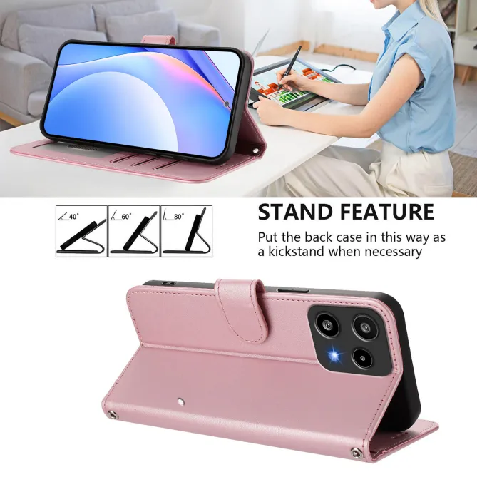 Housse Nothing Phone (3a) Lite Portefeuille RFID Effet Cuir Grainé