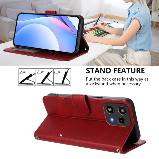 Housse Nothing Phone (3a) Lite Portefeuille RFID Effet Cuir Grainé