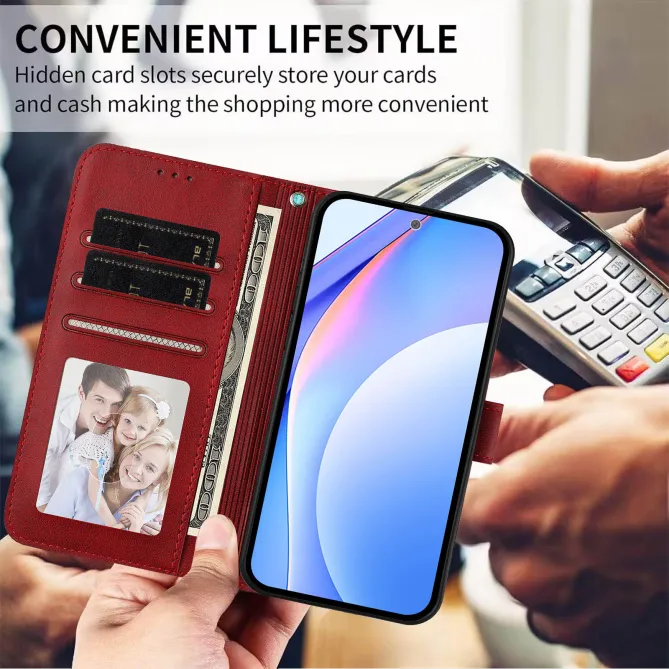 Housse Nothing Phone (3a) Lite Portefeuille RFID Effet Cuir Grainé