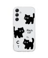 Coque Samsung Galaxy A05s Motif Chat Noir