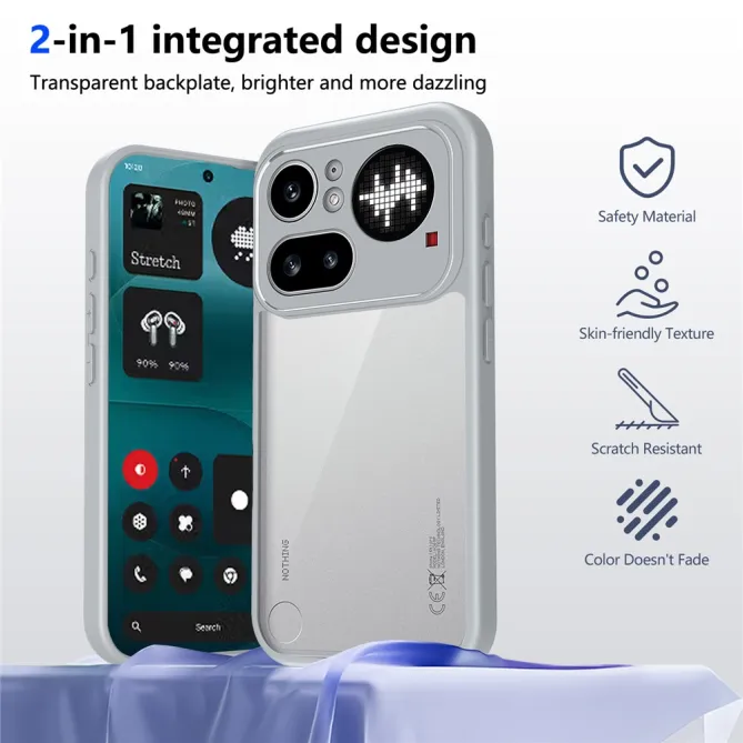 Coque Nothing Phone (4a) Pro Hybride Mate Dos Transparent