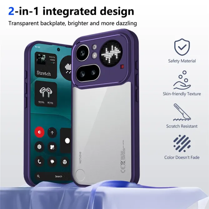 Coque Nothing Phone (4a) Pro Hybride Mate Dos Transparent