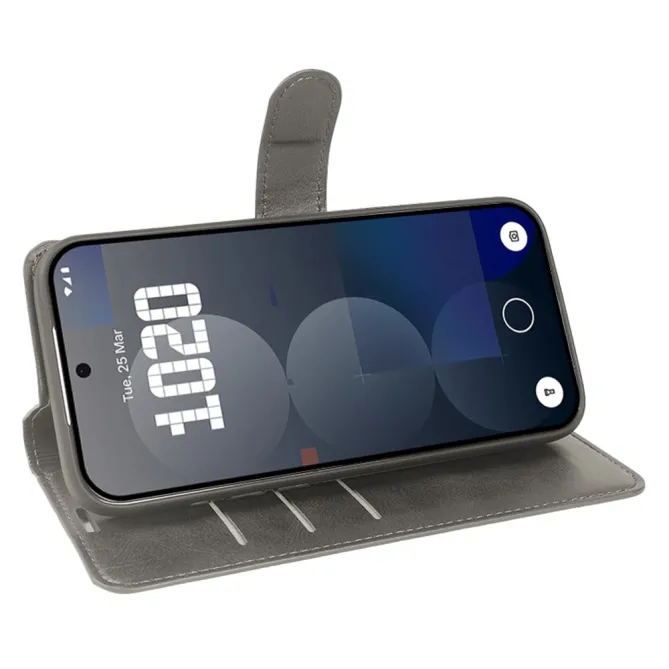 Housse Nothing Phone (3a) Lite Style Cuir Nappa avec Porte-Cartes et Support