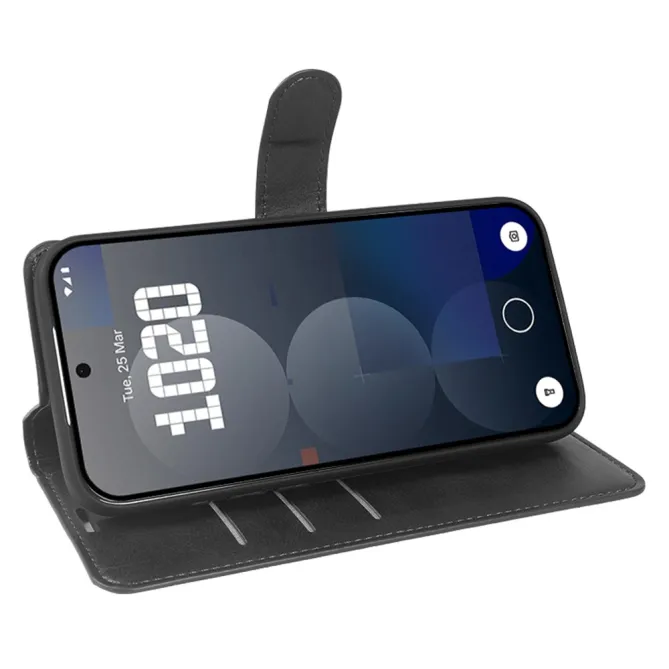 Housse Nothing Phone (3a) Lite Style Cuir Nappa avec Porte-Cartes et Support