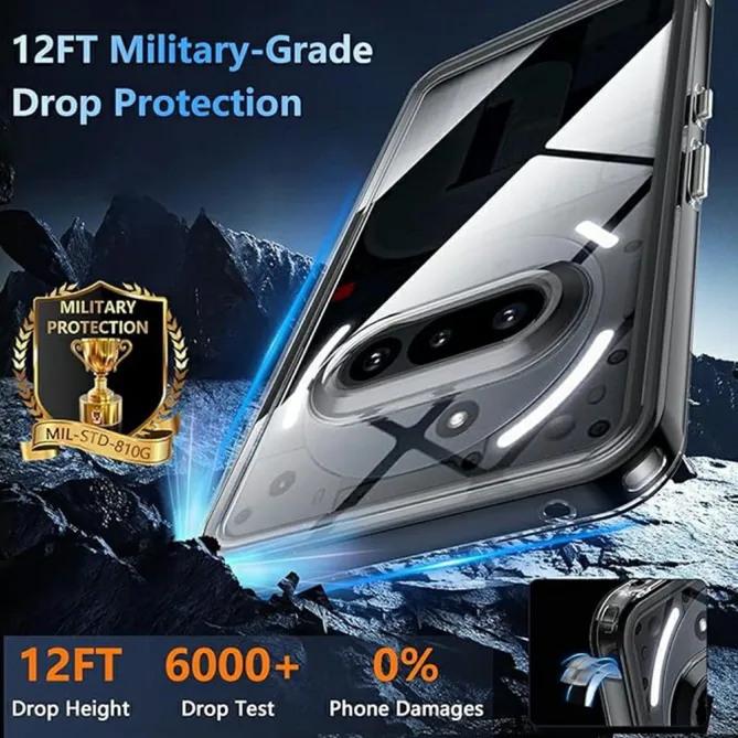 Coque Nothing Phone (4a) Transparente Anti-Choc Grade Militaire