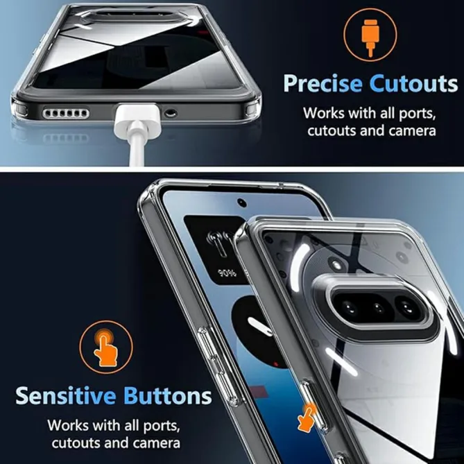 Coque Nothing Phone (4a) Transparente Anti-Choc Grade Militaire