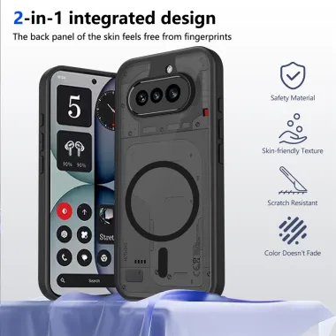 Coque Nothing Phone (4a) Magnétique Mate Semi-Transparente