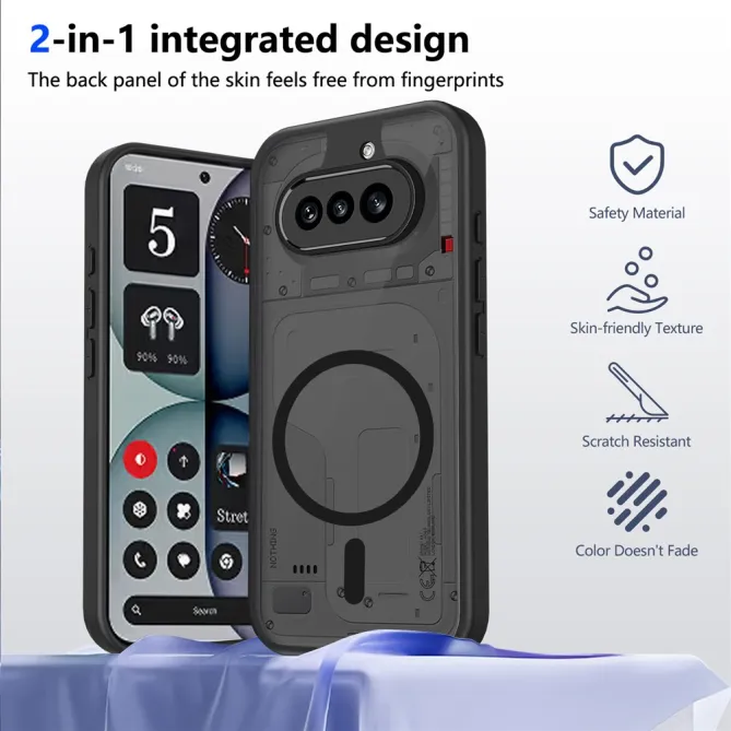 Coque Nothing Phone (4a) Magnétique Mate Semi-Transparente