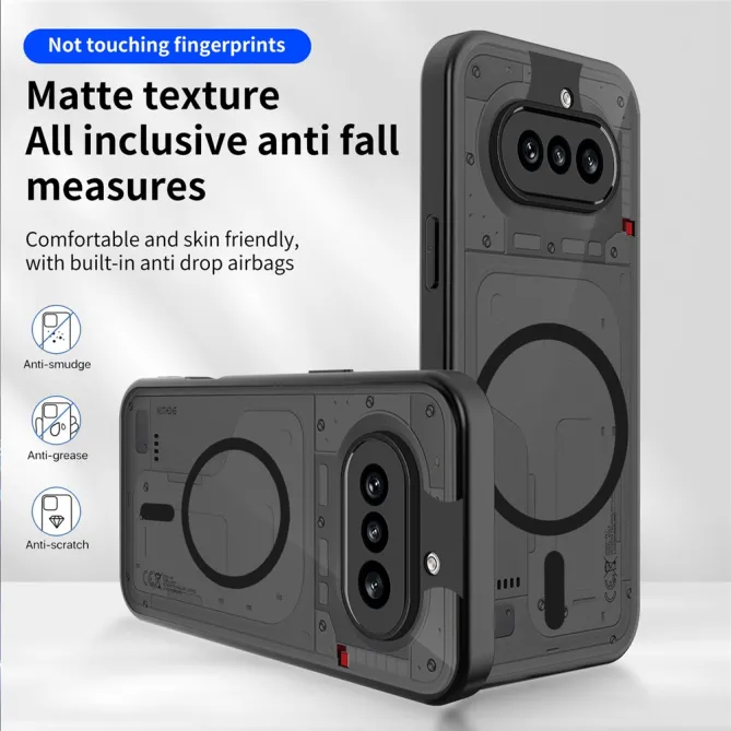 Coque Nothing Phone (4a) Magnétique Mate Semi-Transparente