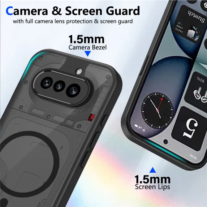 Coque Nothing Phone (4a) Magnétique Mate Semi-Transparente