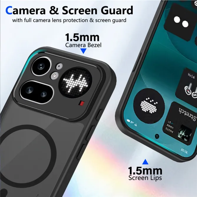 Coque Nothing Phone (4a) Pro Magnétique Mate Semi-Transparente