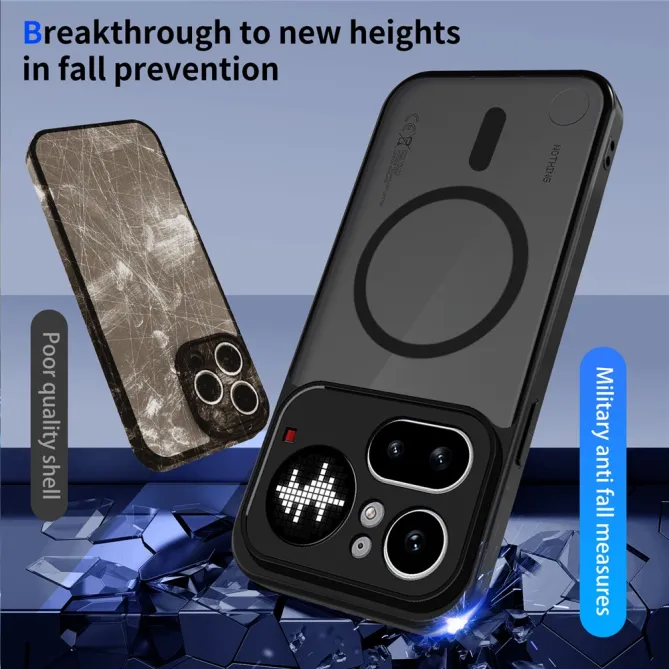 Coque Nothing Phone (4a) Pro Magnétique Mate Semi-Transparente