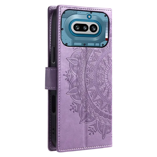 Housse Nothing Phone (4a) Mandala Simili Cuir avec Lanière
